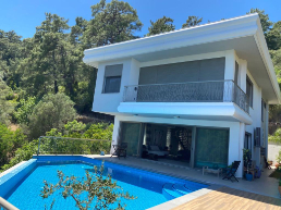 luxury 3 bedroom villa with nature view for sale in marmaris armutalan