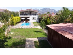 5 bedroomed villa for rent in marmaris hisaronu, in nature, next to the lake