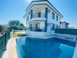 einfamilienhaus 3 schlafzimmer möblierte villa zur miete mit pool in dalaman