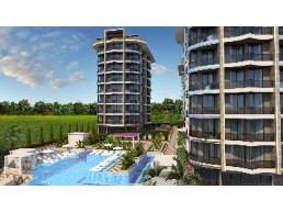 1 bedroom luxury apartment for sale in alanya antalya ,100 meters to beach