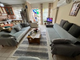 2+1 duplex apartment with garden in armutalan center