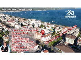 for rent – fully furnished 1+1 apartment with swimmingpool just 50 meters from the sea in marmaris w