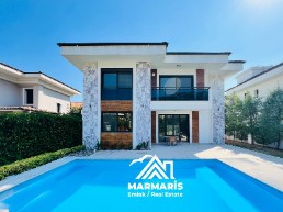 for sale – detached villa with private pool, fireplace & garden in tranquil marmaris